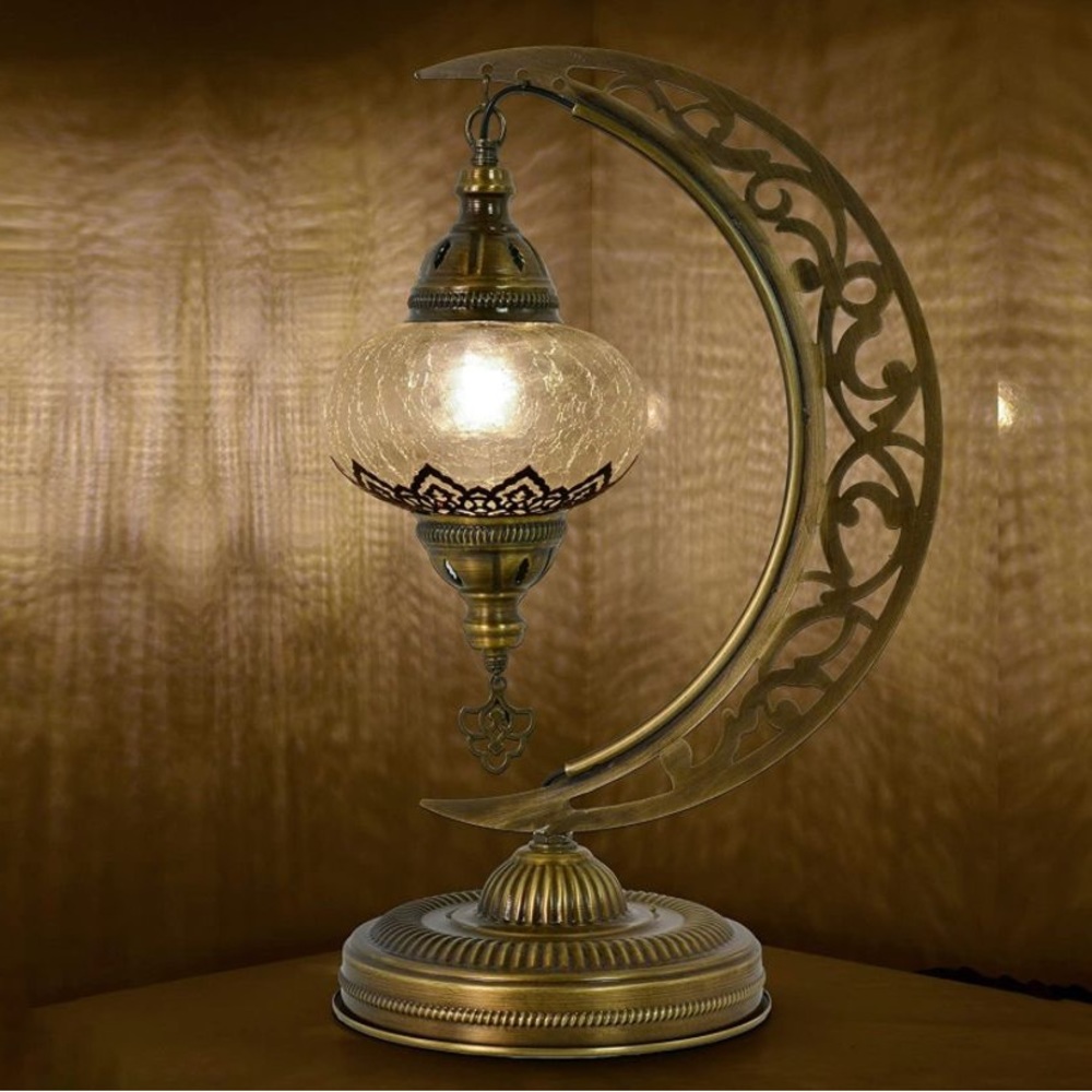 Handmade Turkish moon lamp